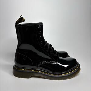 Dr. Martens 1460 Patent Leather 8 Eye Boot in Black